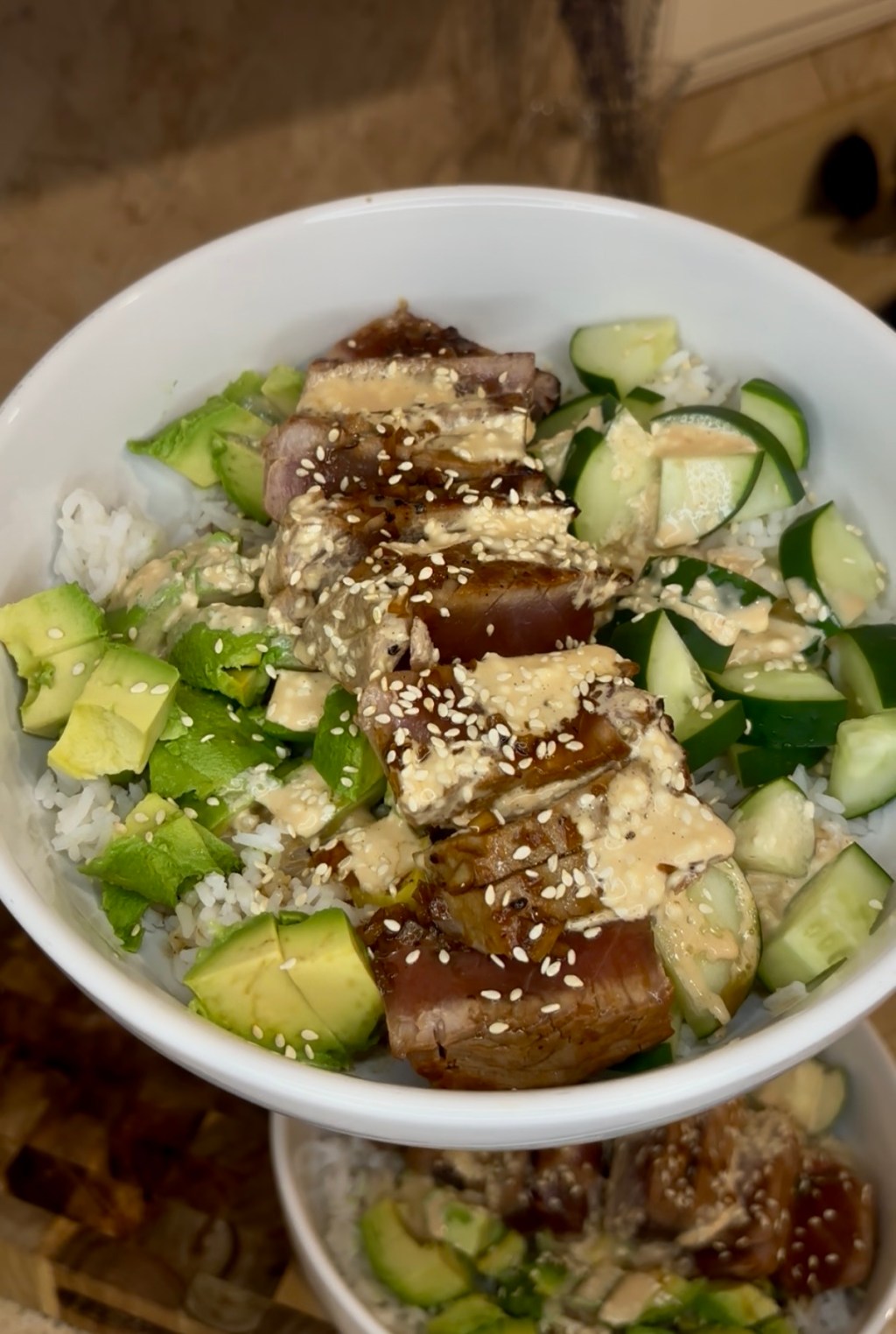 Tuna Bowls with 2 Different&nbsp;Sauces